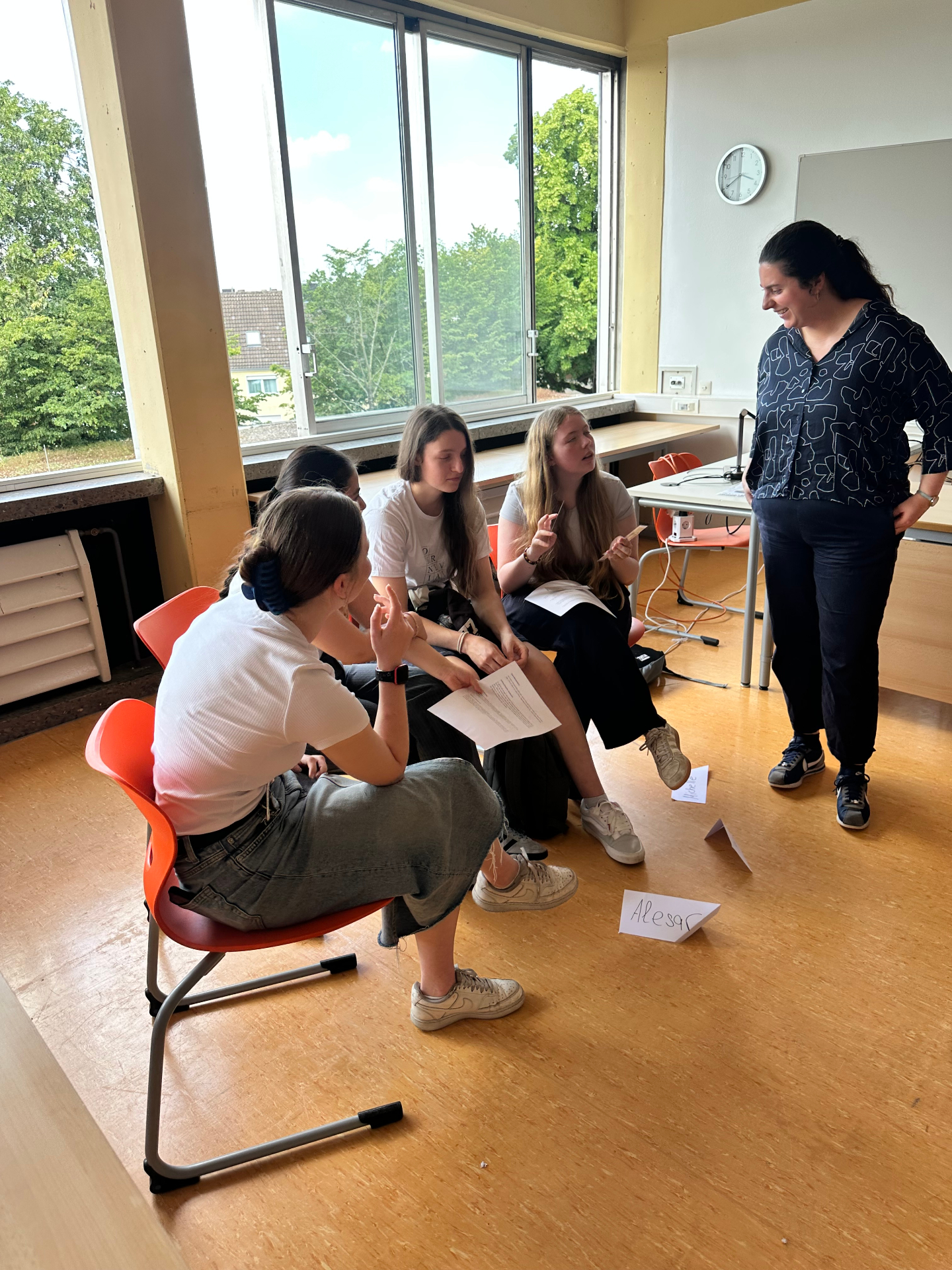 Schülerinnen und Schüler im Workshop