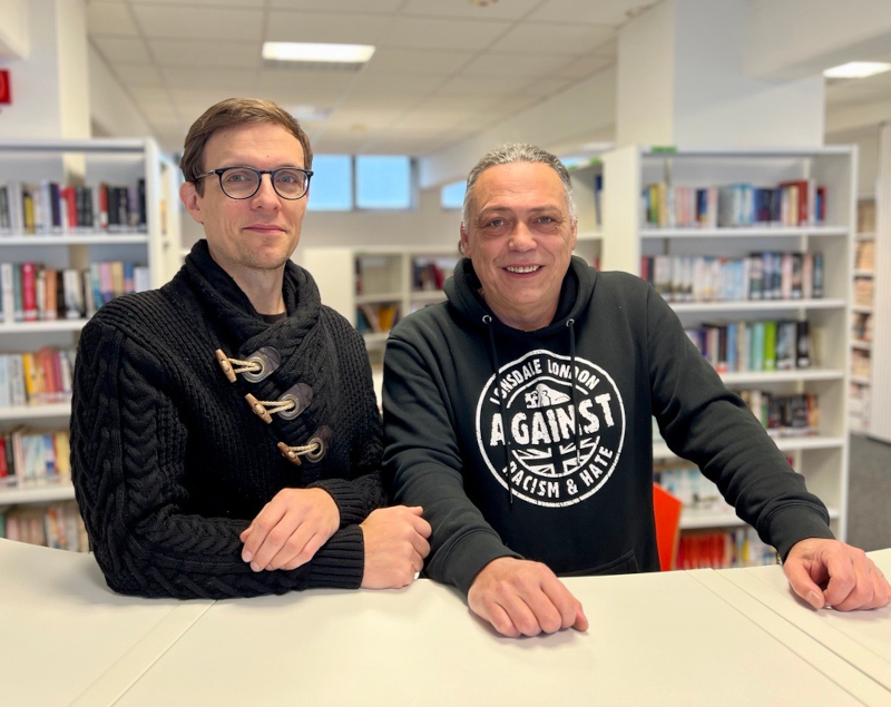 Werner Lorscheider und Bodo Wellemsen – Team der Schulsozialarbeit am Berufskolleg Siegburg