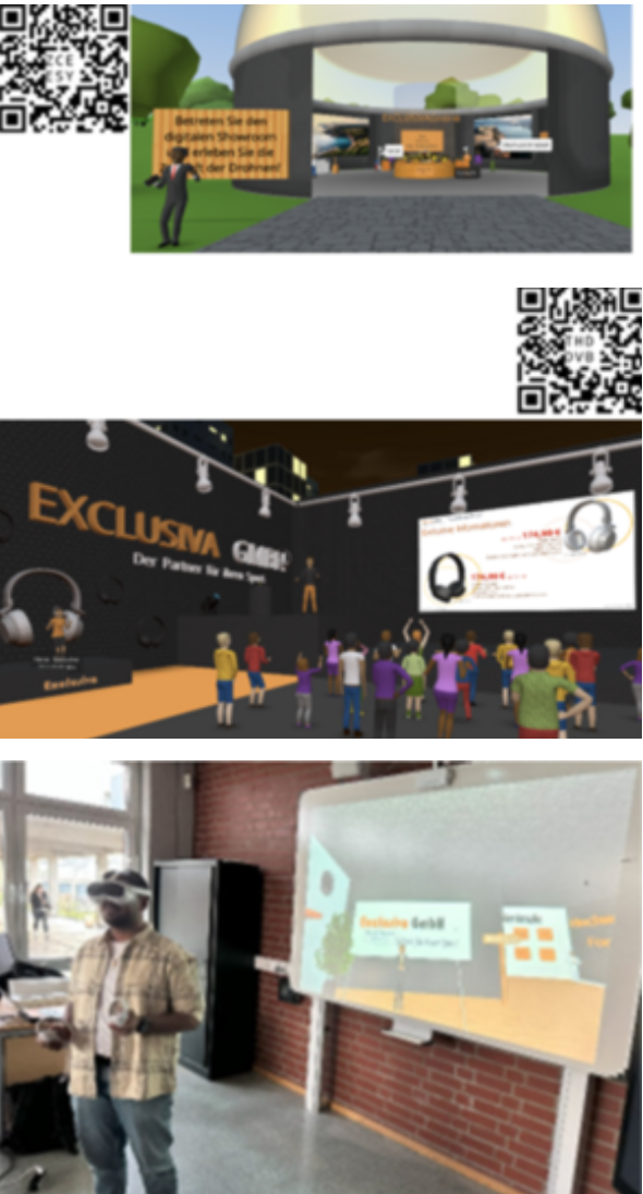 VR-Produkt-Showroom und virtuelle Unternehmensmesse aus dem Bildungsgang Kaufleute im E-Commerce